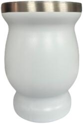 INOX mate tök (Calabaza) 230ml - fehér