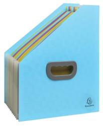 Exacompta Harmonika iratpapucs, 265x325 mm, PP, 12 rekeszes, EXACOMPTA "Pop`NCo", ciánkék (EX55599E) - kecskemetirodaszer