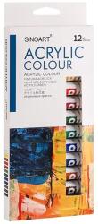 Sinoart Akrilfesték készlet - 12x12 ml