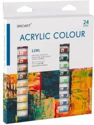 Sinoart Akrilfesték készlet - 24x12 ml