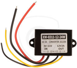 Vestys Feszültségátalakító 3-11V-ról 12V-ra tolatókamerákhoz - ADP-038 (ADP-038)