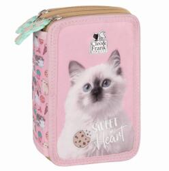 DERFORM Penar echipat cu trei compartimente, model CAT, roz-(Cleo & Frank) Penar