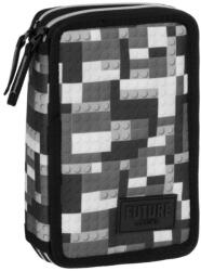DERFORM Penar copii cu două compartimente, echipat cu rechizite, model LEGO - Derform Penar