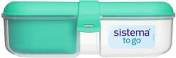 Sistema To Go Ételtároló Doboz Három Rekeszes Joghurt Tartóval 1, 1 L, Vegyes Színek