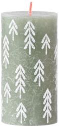 Bolsius Rustic Felirattal Henger 68X130Mm Fresh Olive, Gyertya
