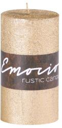 Emocio Rustic Emocio Rusztikus Henger Arany Gyertya 50X90Mm