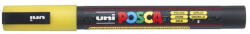Uni Dekormarker 0, 9-1, 3mm, Uni-Posca PC-3ML csillámló sárga (2UPC3MLS)