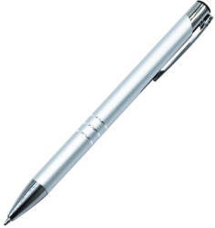 Golyóstoll nyomógombos fém ezüst test, Channel, írásszín kék (AP809488-21) - iroda-ellatas