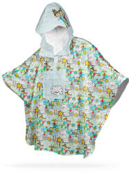 Takoy Panel szabásmintával 86-110-es méretű gyerek esőkabáthoz Iris - gyerekrajz az udvaron