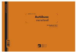  Autóbusz menetlevél A4, 50x2lapos fekvő D. GEPJ. 42 (D.GEPJ.42) - officefirst