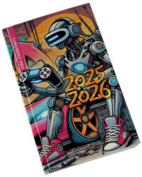 Realsystem Diák zsebkönyv 125mmx205mm, fehér lapokkal 2025/2026 graffiti Realsystem (5313-60) - officefirst