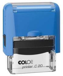 Colop Bélyegző Printer Colop Pocket Stamp 20 kék átlátszó ház kék párna (15314008) - officefirst