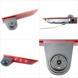 Podofo Ford Transit Custom (2012-04/2019) ajtóba építhető tolatókamera - HD, IP67, segédvonal