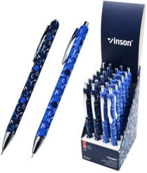 Vinson Golyóstoll nyomógombos 0, 7mm Vinson Point K36 vegyes test displ 24 db/display (K36) - officefirst