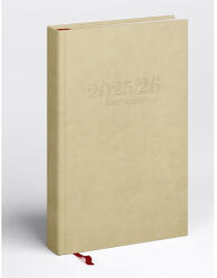 Realsystem Tanári határidőnapló A5, műbőr 150mmx210mm, fehér lapokkal drapp 2026/2027 Realsystem (5311-30) - officefirst