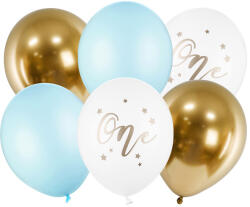  Balloons 30cm, One, Pastel Light Blue (1 pkt / 6 pc. ) (SB14P-307-001J-6)