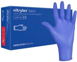 Mercator Medical nitrylex basic nitril kesztyű, sötétkék, 100 db L 100 db Blau