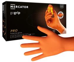 Mercator Medical gogrip púdermentes nitril kesztyű, narancssárga, 50 db S