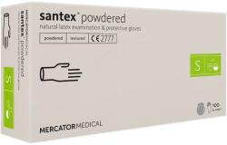 Mercator Medical santex púderes latex kesztyű, 100 db S 100 db Természetes