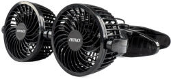 AMiO teherautós dupla ventilátor csipesszel 2x4" 24V PRÉMIUM (03013)