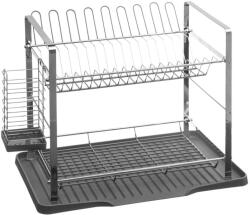 5five Simple Smart Scurgator de vase etajat 5five Tea Grey, otel cromat, 50x30x34 cm Uscator vase
