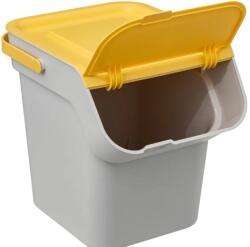 5five Cos gunoi sortare Nyborg, plastic, galben, 20 litri, 28, 5 x 31 x 34 cm Cos de gunoi