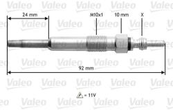 VALEO Bujie incandescenta VALEO 345104 (345104)