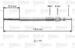VALEO Bujie incandescenta VALEO 345118 (345118)