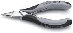 KNIPEX Cleste cu cioc semirotund pt electronica 115 mm ESD (35 22 115 ESD) Cleste