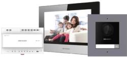 Hikvision KIT videointerfon 2 fire pentru 1 familie, monitor 7 inch, Alarma (SGS-DS-KIS702Y)