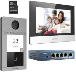 Hikvision KIT videointerfon pentru o familieWi-Fi 2.4Ghzmonitor 7 inch (SGS-DS-KIS604-S)