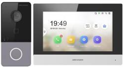 Hikvision KIT videointerfon TCP/IP pentru 1 familie, monitor TFT LCD 7 inch (SGS-DS-KIS603-P)
