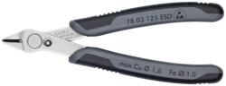 KNIPEX Cleste sfic electronica 125mm ESD - 78 03 125 ESDSB (78 03 125 ESDSB) Cleste