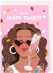 Creative Goodie Картичка за рожден ден Creative Goodie - Happy dirty thirty (CGGC23008)