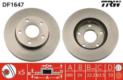 TRW Disc frana TRW DF1647 (DF1647) - automobilus