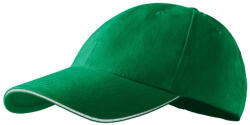 MALFINI® Sandwich 6P sapka unisex fűzöld állitható