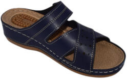 Gezer Papuci anatomici ultra lejeri, piele ecologica, taloneta masaj , culoare NEAGRA- 14572 37