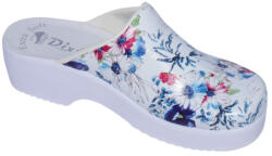 Dijana Saboti medicali anatomici cu platforma , design floral , piele ecologica , culoare ALBA-01 38