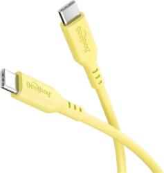 Goobay Cablu USB-C - USB-C, 1.5m, galben, Goobay (CABLE-USBC/USBC-1.5SYW-GBAY)