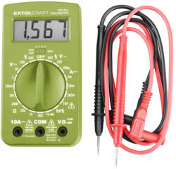 Extol CRAFT digitális multiméter; Amper/Volt/Ohm mérő, hangjelző funkcióval, CE, 1 db 9V elem - topbolt - 4 458 Ft