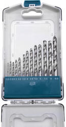Extol fémcsigafúró klt. , 13db, HSS-G 9341/M2, 2-8 mm, acélra, normál befogás, polírozott, műanyag tartóban - topbolt