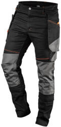 NEO TOOLS Karcsúsított(slim fit), Munkásnadrág, HD, 60% pamut, 37% polyester, 285 g/m2, lecsatolható szerszámzsebek, XXXL 81-239-XXXL