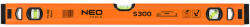 NEO TOOLS Vízmérték, alu, 3 libellás, S 300, 60cm 71-132