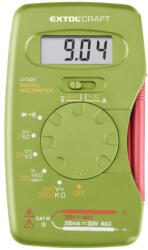 Extol CRAFT digitális multiméter; Amper/Volt/Ohm mérő, hangjelző funkcióval, CE, 1 db 9V elem - topbolt - 5 849 Ft