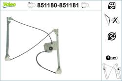 VALEO Mecanism actionare geam VALEO 851180 (851180) - automobilus