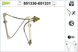 VALEO Mecanism actionare geam VALEO 851330 (851330)