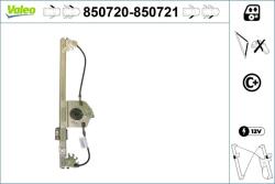 VALEO Mecanism actionare geam VALEO 850720 (850720) - automobilus