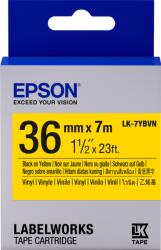 Epson LK-7YBVN címkeszalag Black/Yellow 36mm szalag(7m) (C53S657013) - alphaprint