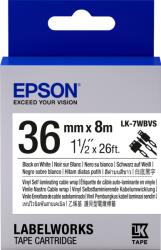 Epson LK-7WBVS címkeszalag Black/White 36mm (8m) (C53S657014) - alphaprint