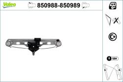 VALEO Mecanism actionare geam VALEO 850988 (850988)